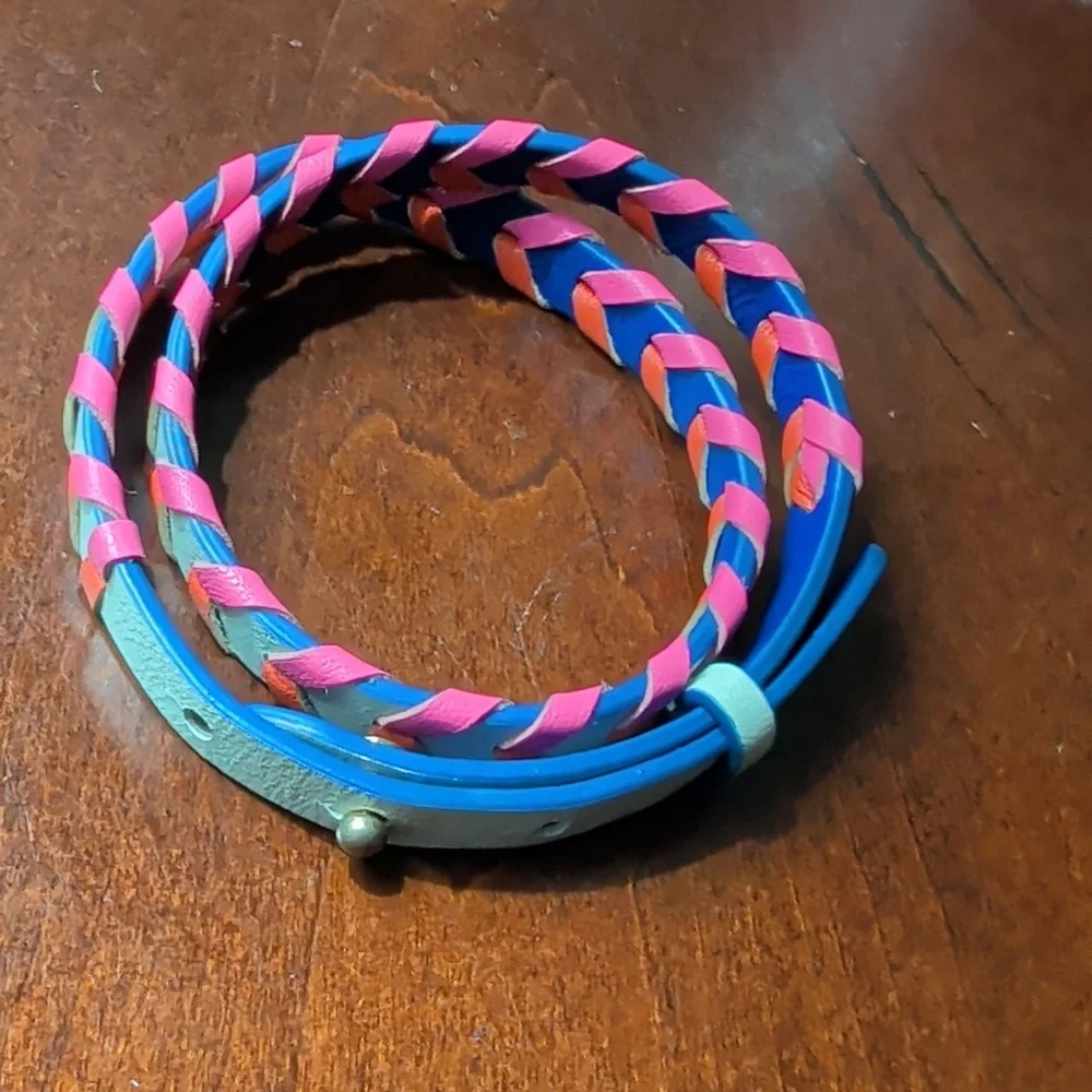 Stella & Dot Corset Wrap Leather Bracelet